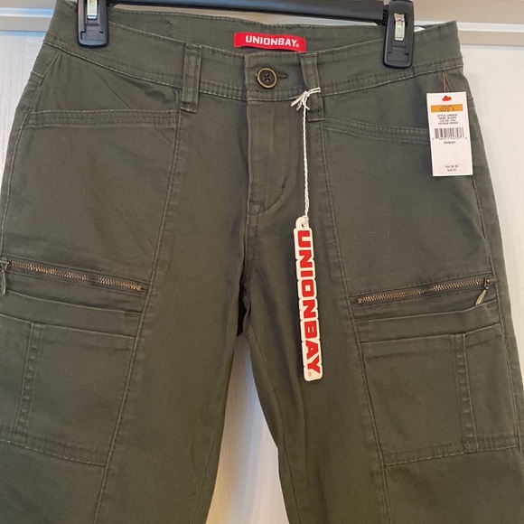 NWT Union Bay skinny green cargo pants size 3 (juniors) - Picture 2 of 6